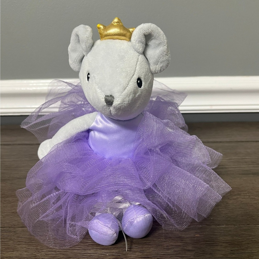 I Scream Plush Mouse Betty‎ Ballerina Princess Stuffed Animal Toy Purple Tutu